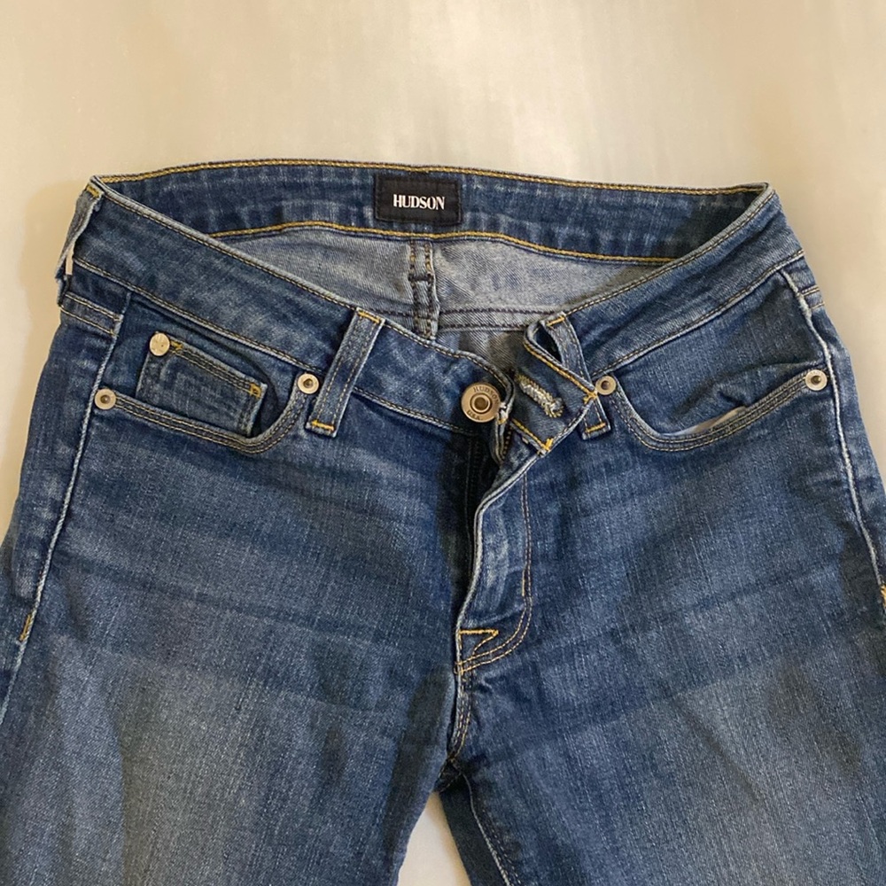 Hudson Light Blue Super Skinny Low Rise Jeans - Size 26